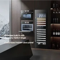 Congélateur en verre de refroidissement par Air, affichage à Double température, porte simple, armoire à vin à Double glaçage, Double réfrigération pour la maison et le commerce 6