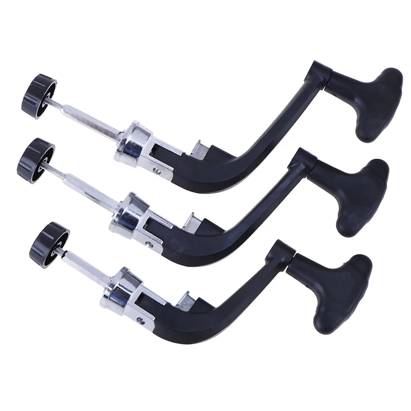 1PCS Fishing Reel Arm Metal Spinning Reel Handle Grip Fishing Replace Folding Rocker Arm Crank Handle Replacement Random