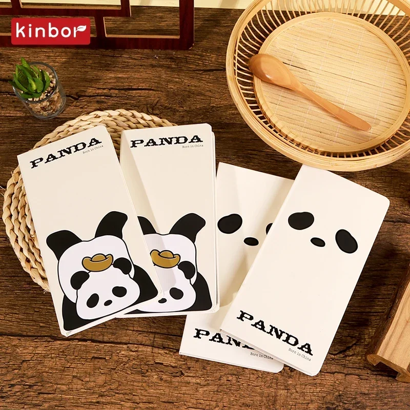 Kinber Cute Panda Coffee Cat Weekly Plan Blank Grid HandBook Girl Heart Record Dialy Schedule Planificador Semana Блокнот School 6