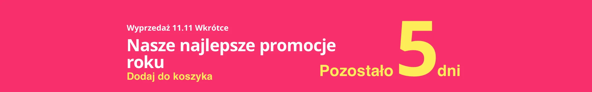 Wyprzedaż 11.11