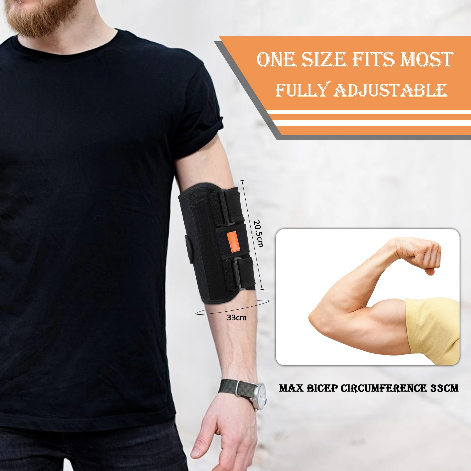 Hand Elbow Support Strap Fixed Joint Arthritis Fracture Stabilizer Braces Strap