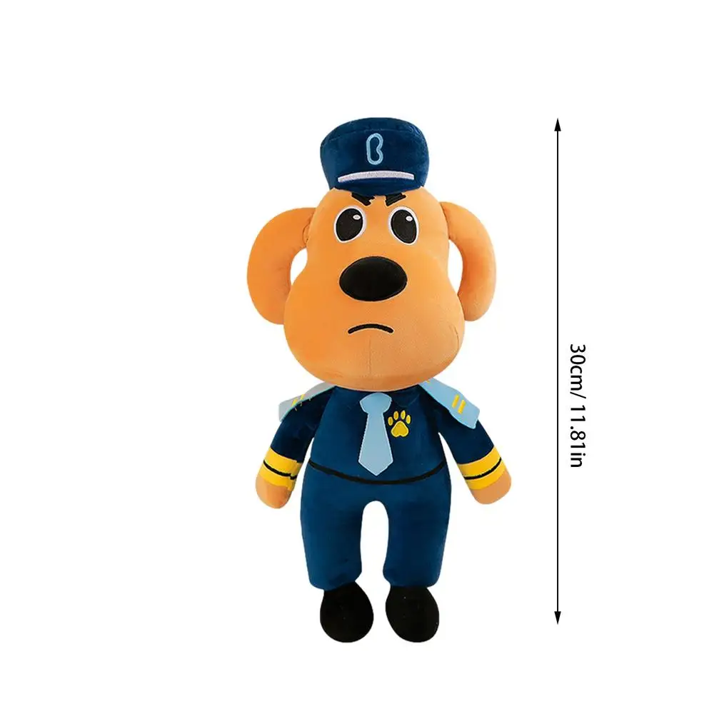 thumbnail image 1 of 30cm Sheriff Labrador Dog Plush Toy Stuffed Animal Anime Security Sergeant Labrador Wolf Dog Police Officer Doll Soft Toys Gifts, 1 of 5