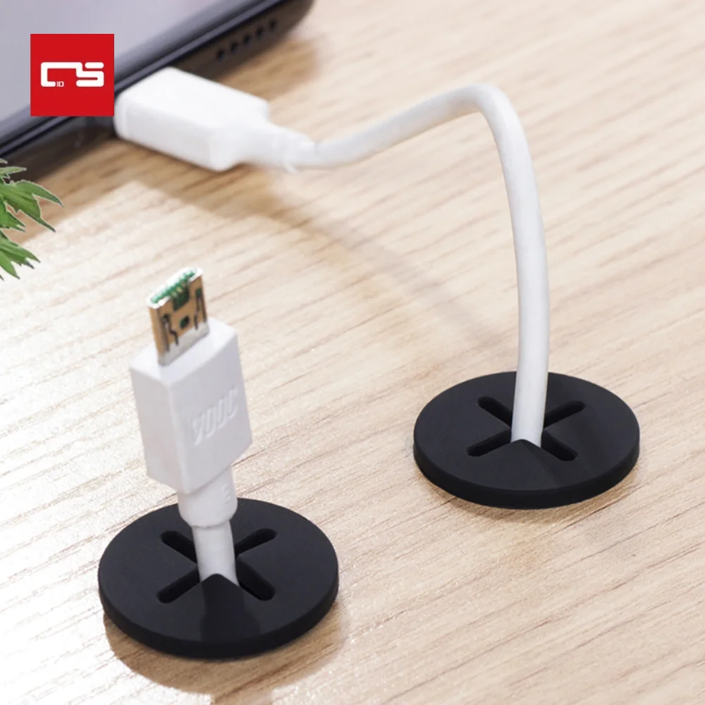

10Pcs Desk Cord Grommet Flexible Silicone Cable Hole Cover Wire Pass Through Display Cabinet Cross Round Hole Plug