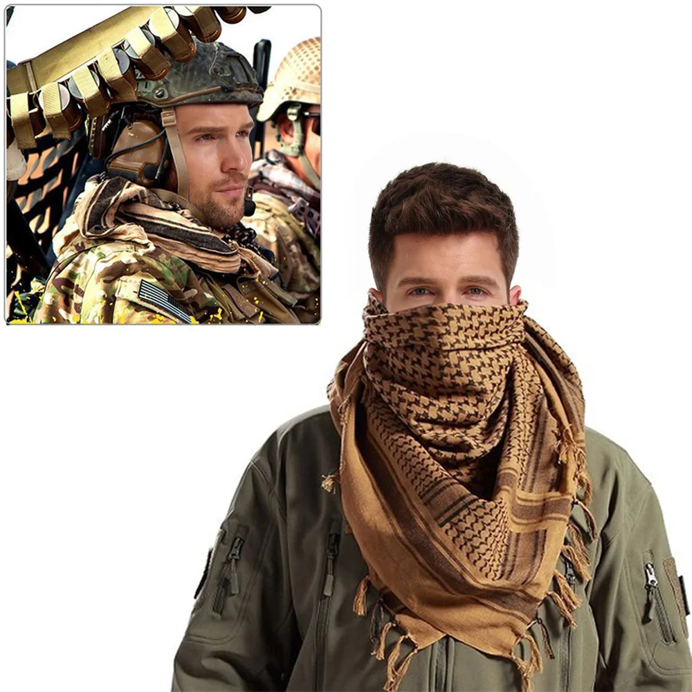 Description Picture 3 of itemKeffiyeh Tactical Desert Scarf Wrap Shemagh Head Neck Arab Scarf Keffiyeh Scarf Wrap for Men And Women