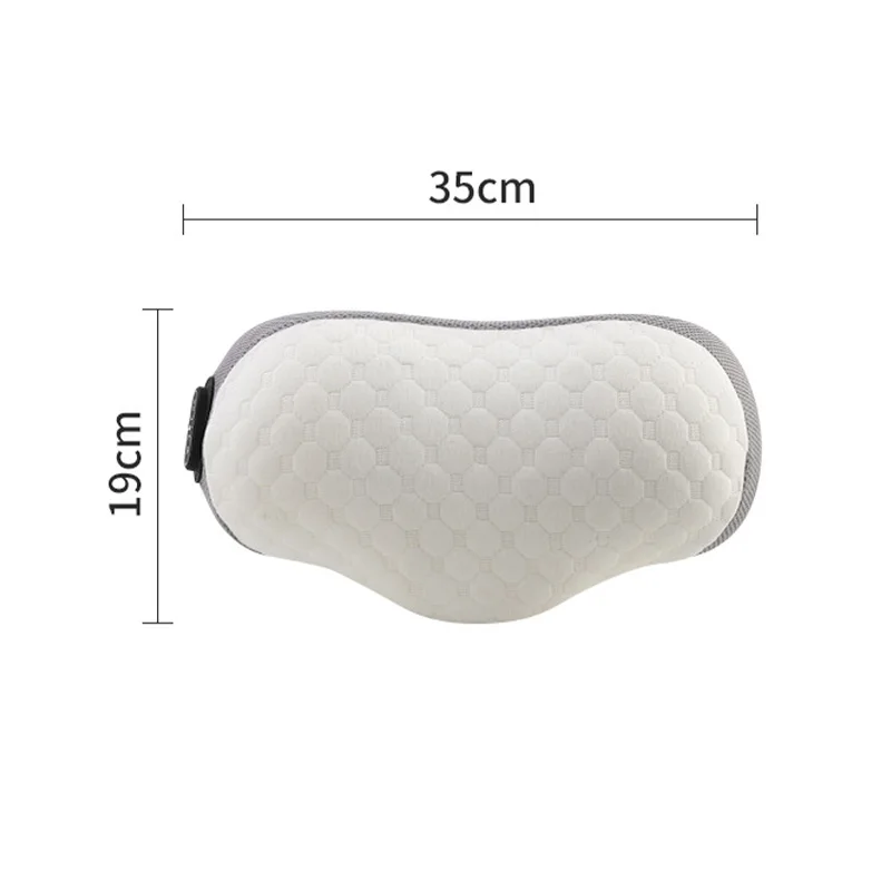 Professional Memory Massage Pillow 135° Cervical Traction Heating Vibration Therapy Breathable Cotton for Neck Back Pain Relief