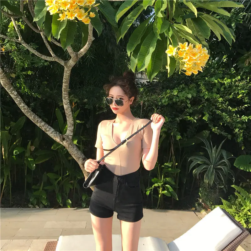 Short Pants for Woman To Wear Tight Jeans Women's Shorts Skinny Denim Sexy Mini High Waist Booty Low Price Normal Clothes Cheap
