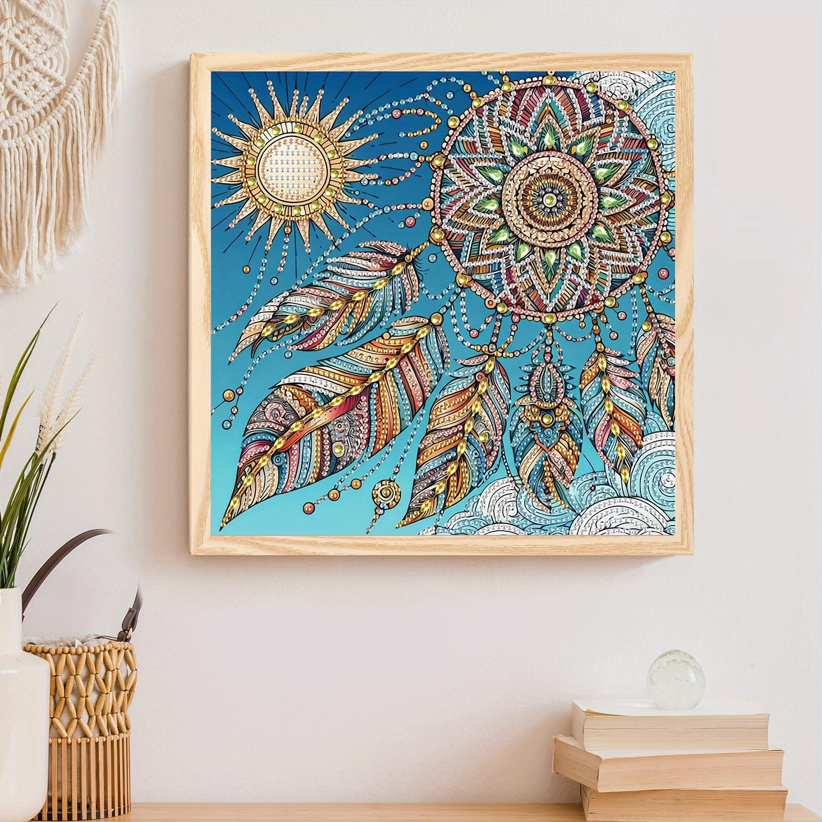 DIY Dreamcatcher Net 5D Special Shape Diamond Art Kits for Beginners Diamond Art Painting Kits for Home Wall Decoration Gift