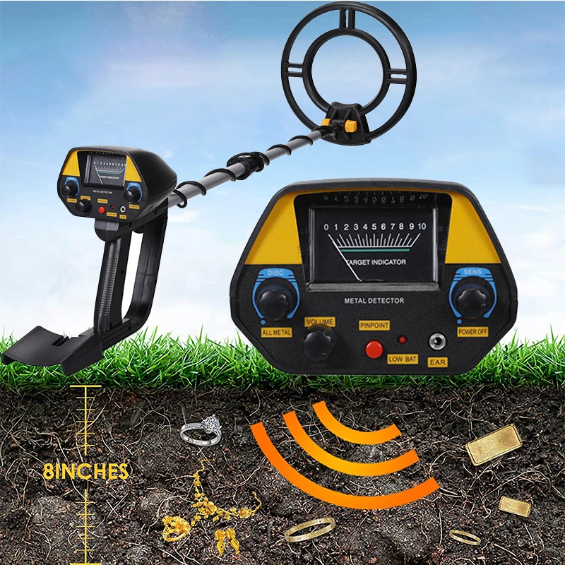 Lightweight Metal Detector MD940 with Waterproof Search Coil Multiple Gold Finder Treasure Hunter Non-ferrous Metal Detectors