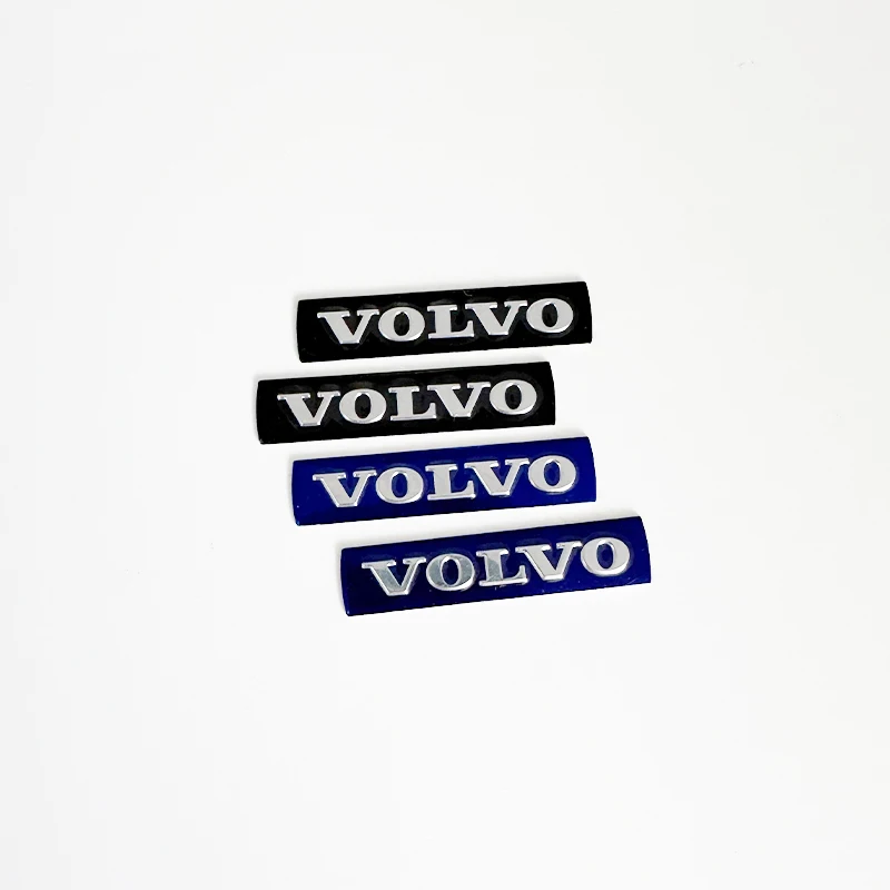 35*8mm 볼보 XC90 V90 XC60 V40 S60 V60 S40 2010 년 이전 스티커 볼보 스티어링 휠 스티커 블루 엠블럼 인테리어 스티커