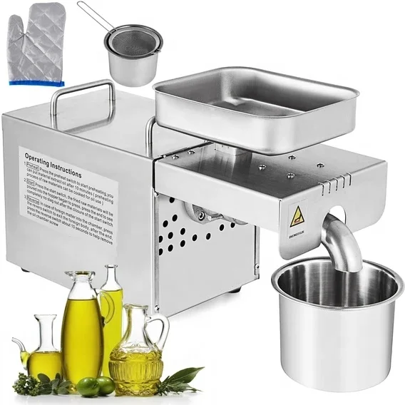 

Top Quality Food Grade Kitchen Use Sunflower Oil Press Machine for Sale
