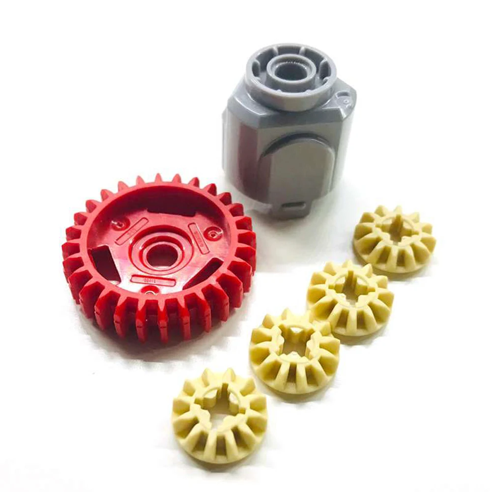 2/4/8PCS Technical Differential Gear-28 Teeth with Round Axle Hole MOC Parts Compatible with legoeds Building Blocks 65414 65413