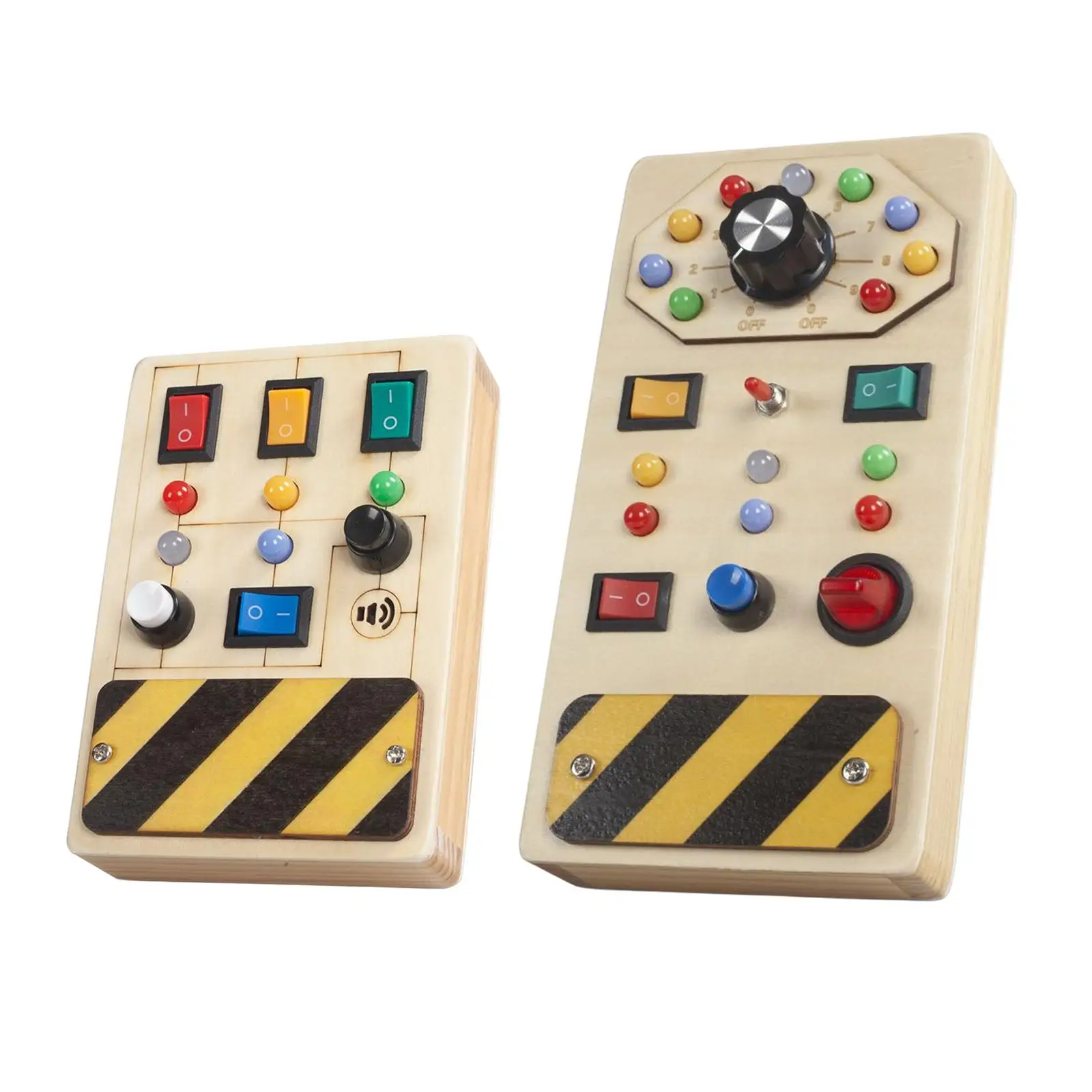 

Sensory Toys Travel Toys with Light Switch Buttons Educational Teaching Aids Developing LED Switch Board Activities for Teaching