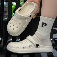 Women Clogs Summer Women Sandals Thick Bottom Home Slides Soft EVA Dry Wedges Platform Garden Shoes Beach Sandals Home Slippers 1