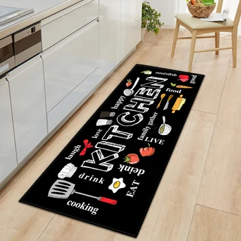 Tappetino da cucina moderno Soggiorno Arredamento camera da letto Tappeto Corridoio di casa Ingresso Zerbino Balcone Porta del bagno Tappeto antiscivolo 1