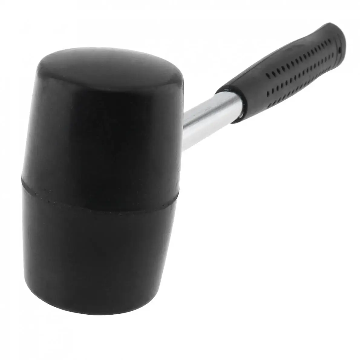 300g/400g Non-elastic Black Rubber Hammer Floor Tile Mallet with Round Head and Non-slip Handle DIY Hand Tool 4