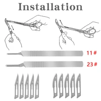 Carbon Steel Carving Metal Engraving Craft Knife Non-Slip Surgical Scalpel DIY Cutting Phone Repair Electrical Maintenance Tool 5