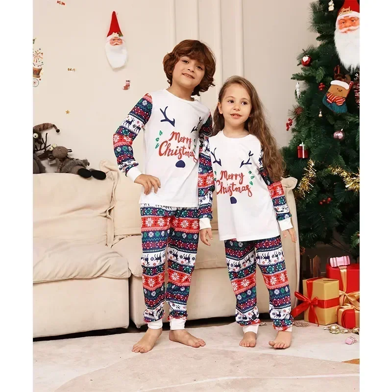 Merry Christmas Family Pajamas Shirts Family Xmas T-Shirts Mommy Father Son Daughter Me T-Shirt Family Matching Clothes Wear 5