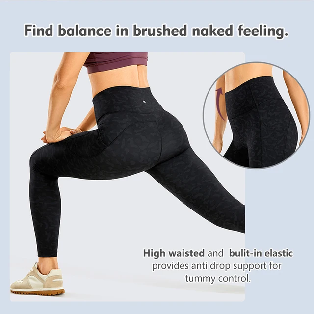 CRZ YOGA Air Feeling High Waisted Leggings for Women 25'' - Warm Thick  Workout Leggings Buttery Soft Yoga Pants Lounge - AliExpress