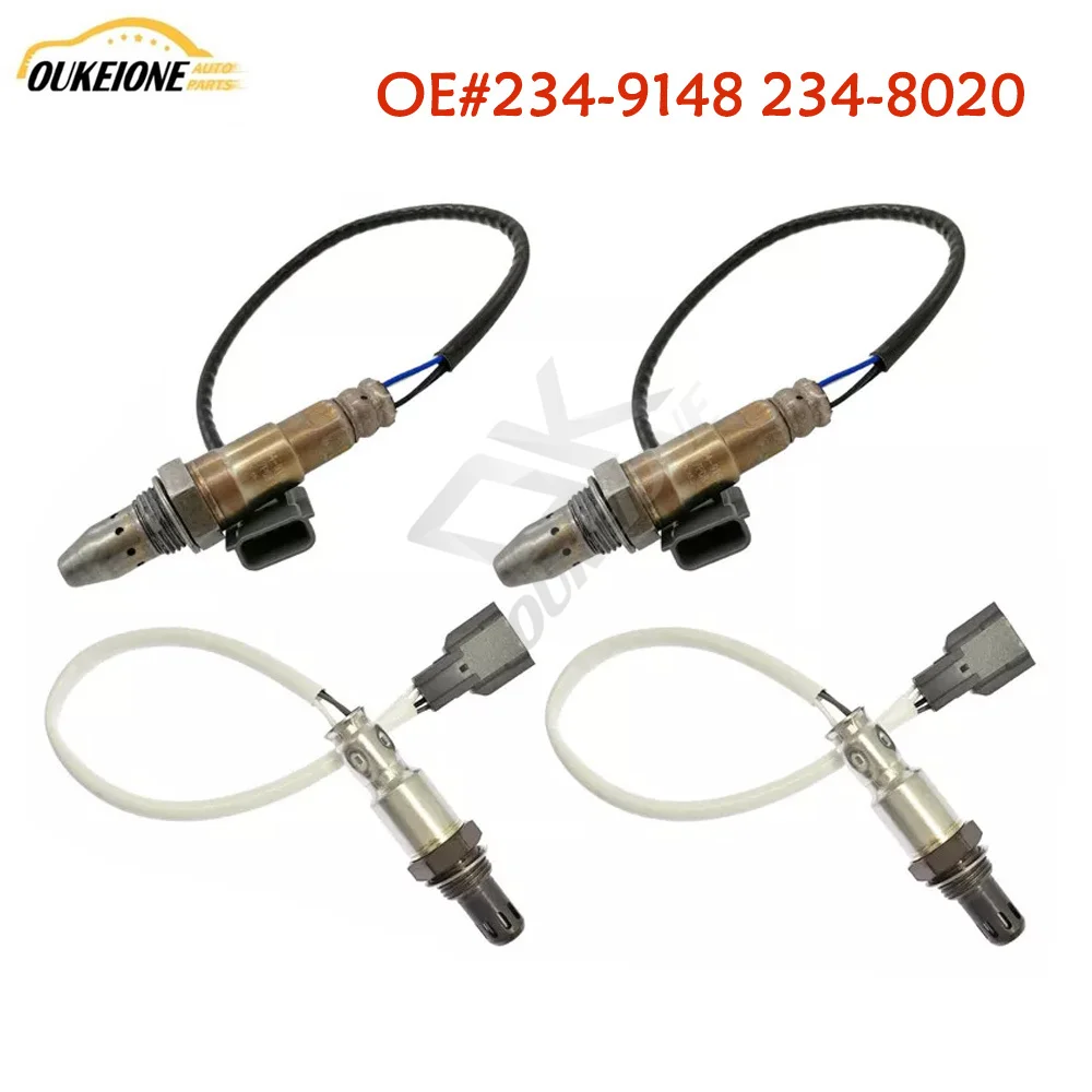 4Pcs Oxygen Sensor for 2017 2018 2019 Nissan TITAN Armada 5.6L Upstream Downstream 234-9148 234-8020 Front Rear Car Accessories
