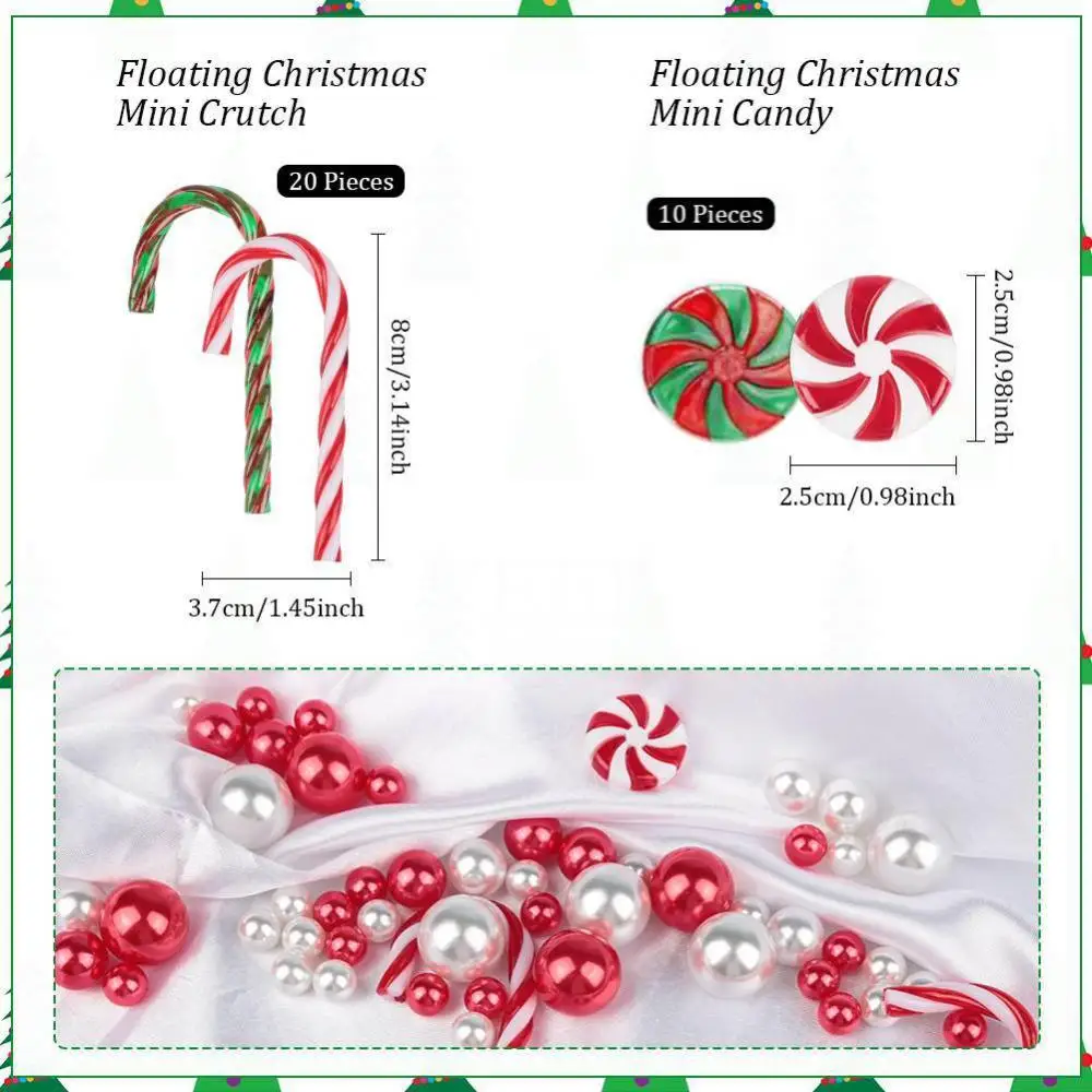 Christmas Vase Filler With Acrylic Candyland Ornament And Crystal Clear  Water Gel For Event Parties White And Red Pearls Christmas Beads Included  230512 From Xianstore08, $10.47