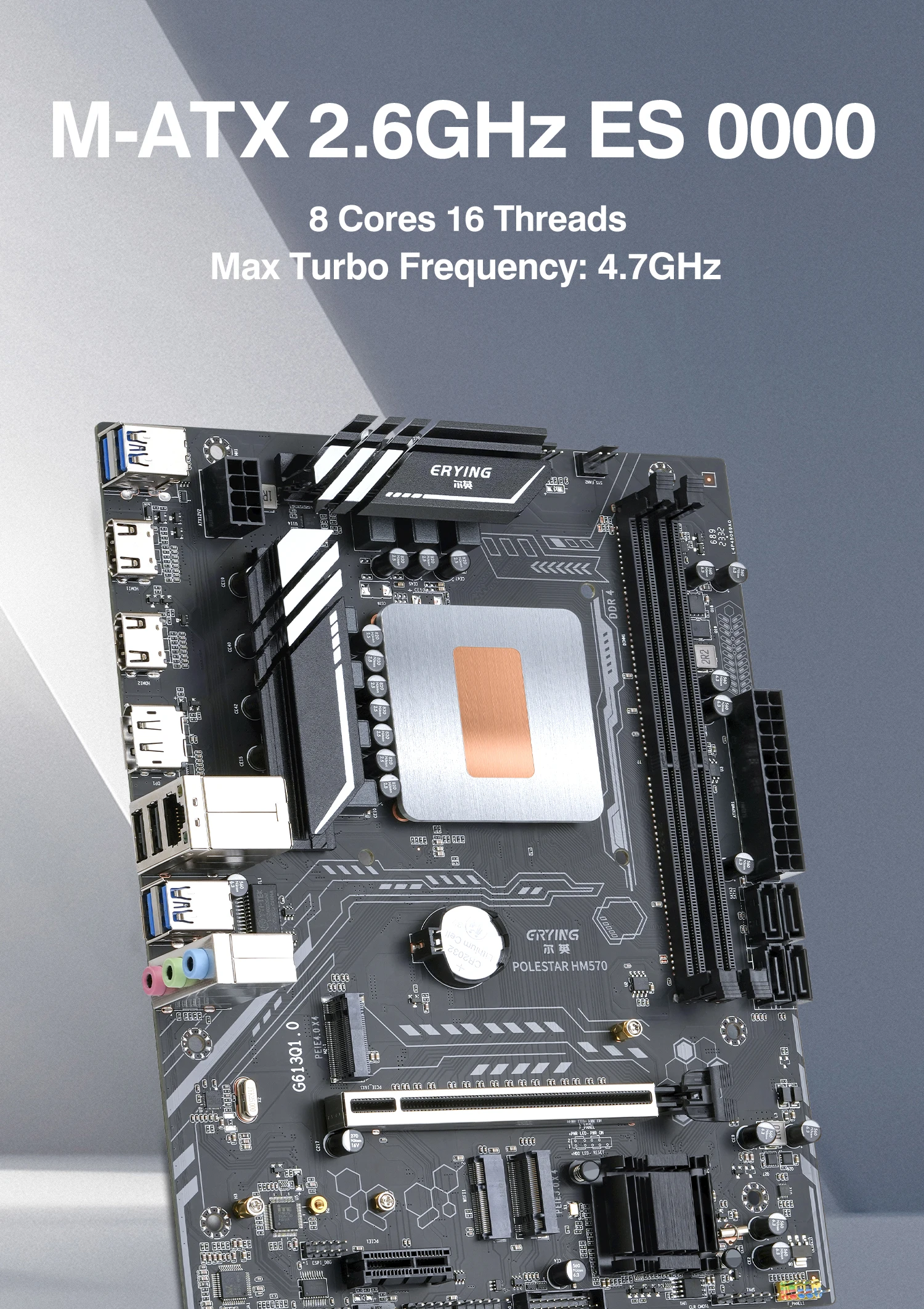 ERYING Gaming PC Motherboard i9 Kit with Embed 11th Core CPU