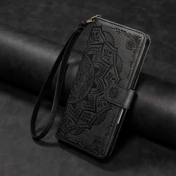 Premium PU Leather Flip Wallet Cover - Universal Design - Galaxy A37 (Black)