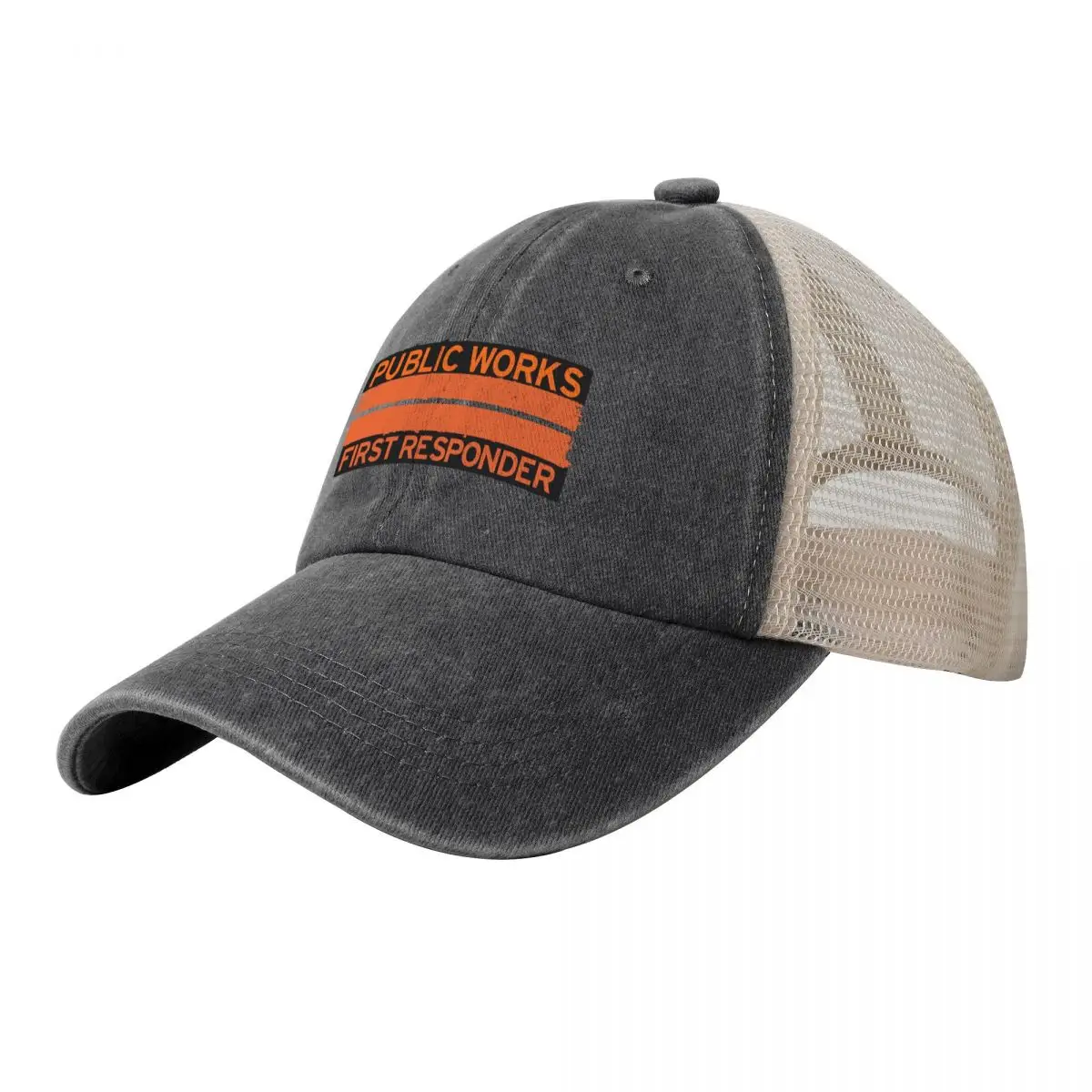 

Public Works, First Responder Baseball Cap Rugby Gentleman Hat Sunscreen Golf Women Men's