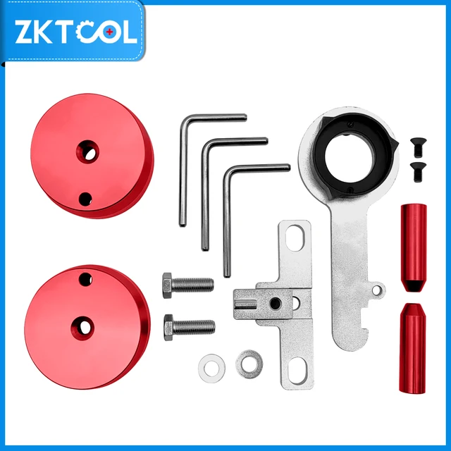 Kit Regolazione Motore Per Ford Transit/S-Max 2.0 TDCi EcoBlue - Strumenti Bloccaggio Albero A Camme E Volano - Foto 10