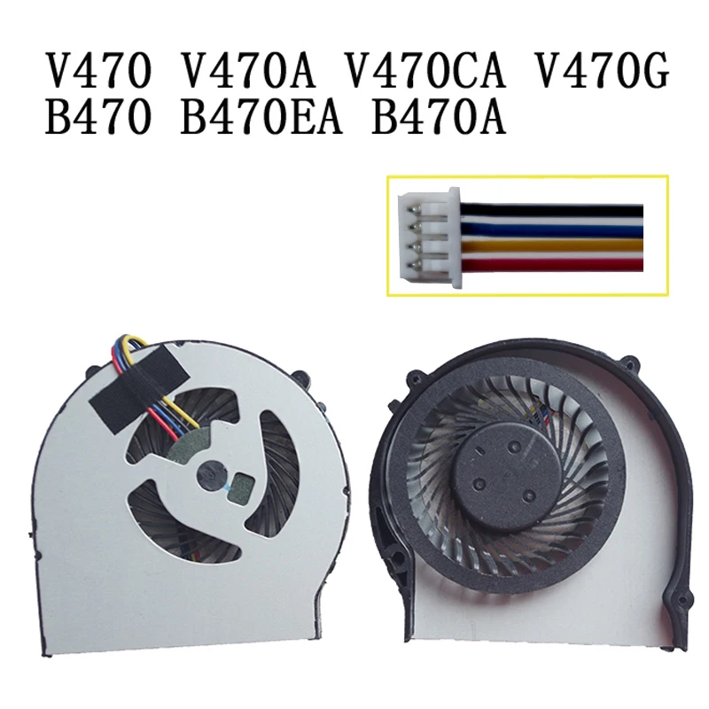 

New Laptop CPU Cooling Fan For Lenovo V470 V470A V470CA V470G B470 B470EA B470A Notebook Cooler Radiator