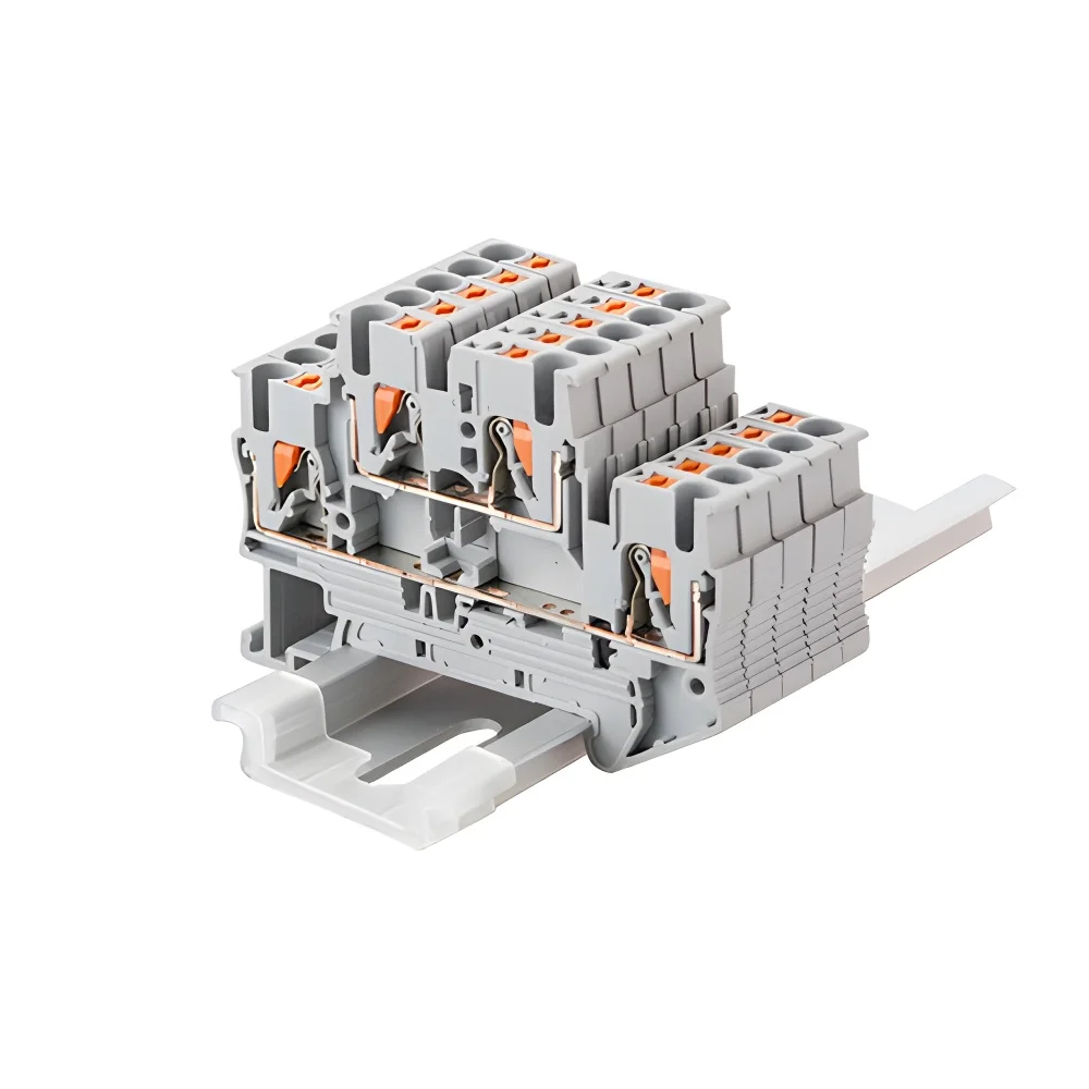 conector eletrico dupla camada primavera fiacao conexao fio condutor laranja 05