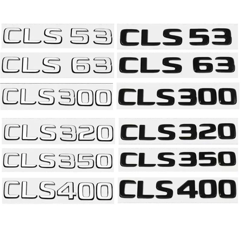 Car Trunk Letters Logo Emblem Badge Decals Sticker For Mercedes Benz ...
