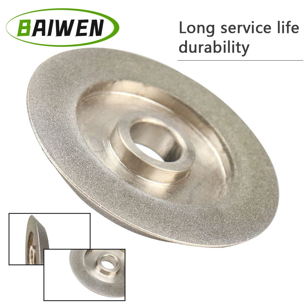 Abrasive Wheel Grinding Wheel 78x12.7x10mm Diamond Coated Grinding Wheel 45 degree Diamond Disc 150Grit 1PC