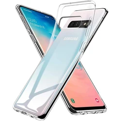 Ultra Thin Transparent Silicone Soft Case - Clear Back Cover & Shockproof Slim Shell - Galaxy S10e