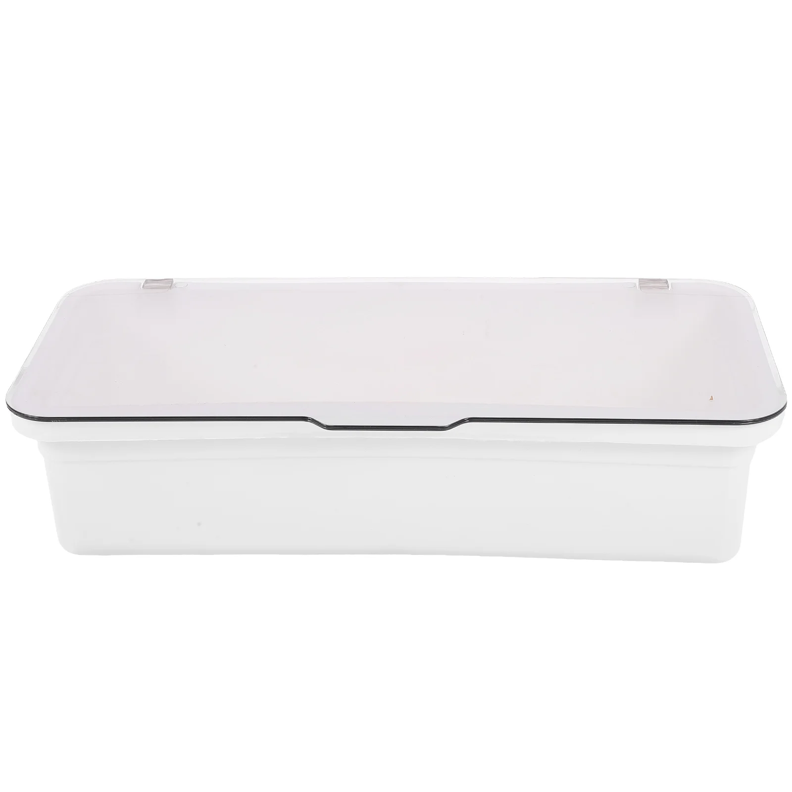 

Flatware Plastic Tray with Lid Kitchen Countertop Cutlery Utensil Organizer
