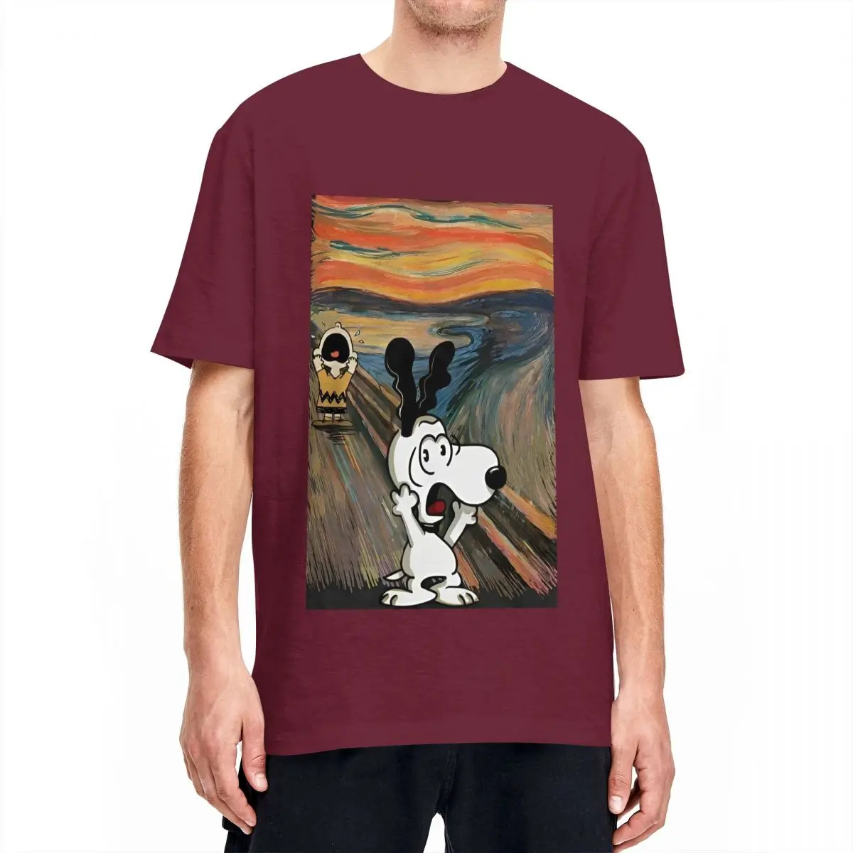 Camiseta de Snoopy y Charlie Brown de Peanuts, divertida camiseta de hip hop, camisetas de manga corta, camisetas de verano 100% algodón, camisetas de talla grande