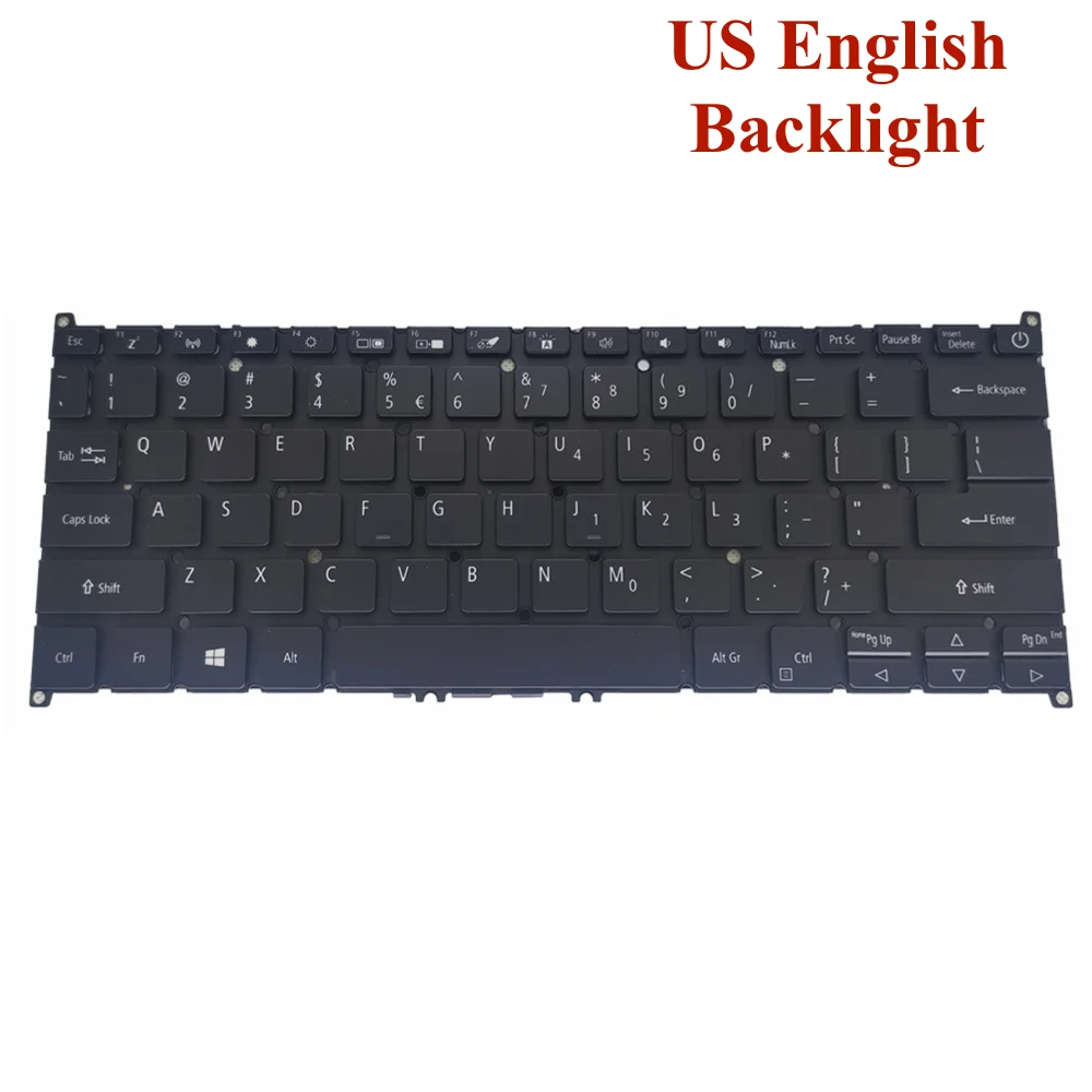 

US UK Russian German ITA Backlit Keyboard for Acer Swift 3 SF313-51 SF313-52 51T 59SZ A58U N18H2 Italy Italian GR Silver Black