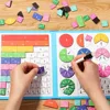 1 Pcs Mathematical Teaching Aids For Students On The Magnetic Fraction Learning Board Addition And Subtraction Operations 5
