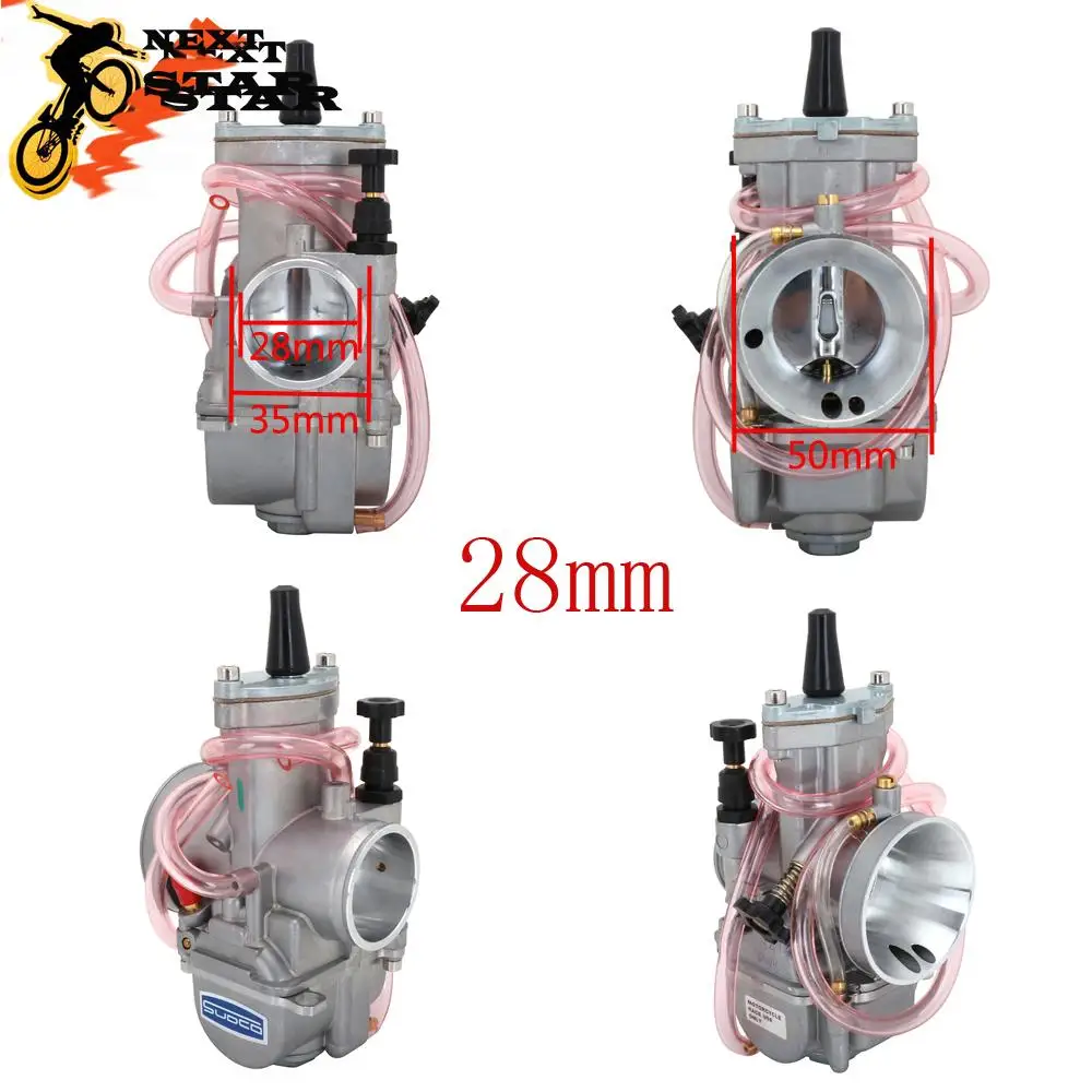 Motorcycle Carburetor Universal For KOSO PWK 28 30 32 34 2T 4T For Keihin Mikuni Carburetor Carburador With Power Jet Yamaha Suzuki Honda 75-250cc