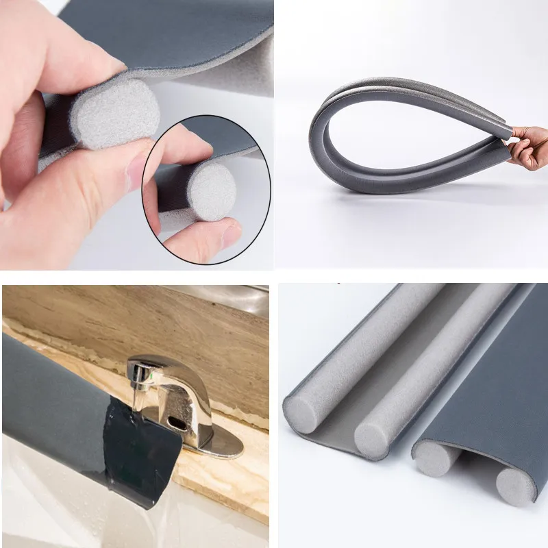 37-Inch Flexible Door Bottom Seal Strip - Foam & Non-Woven Wind/Dust/Noise Stopper