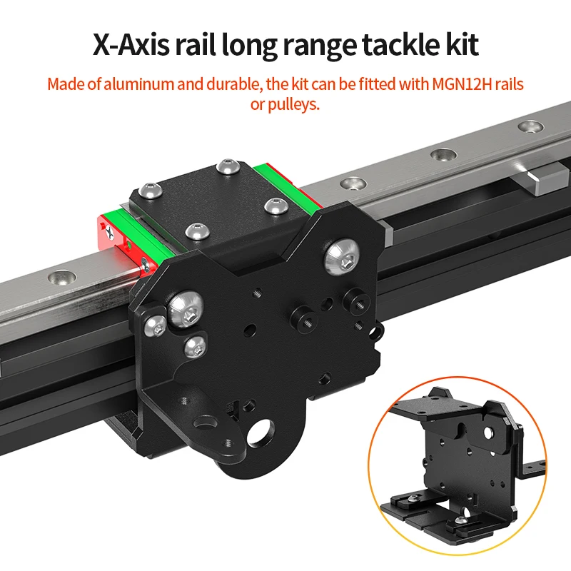 

Детали для 3D-принтера X Axis MK8/MK10, линейный рельсовый экструдер с прямым приводом, Ender3, обновленный комплект, кронштейн для задней панели Ender 3/Cr10