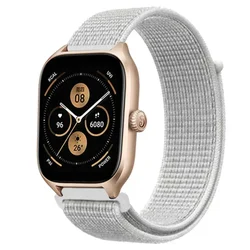 Nylon Loop Band Strap - Adjustable Watch Bracelet, 20mm/22mm - 22mm watchband (20 reflective white)
