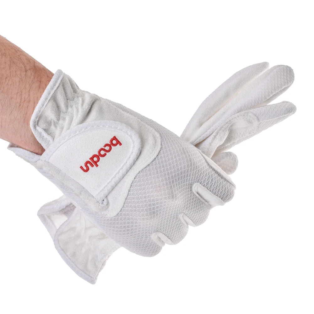 Equestrian gloves, women's mesh breathable lightweight colored bag, all day comfortable grip golf gloves 1727 6
