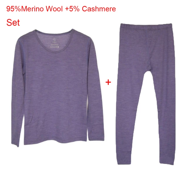 Women Merino Wool Base Layer Set Asian Size Lightweight 95% Merino Wool  Thermal Underwear Set Women Merino Top and Bottom - AliExpress