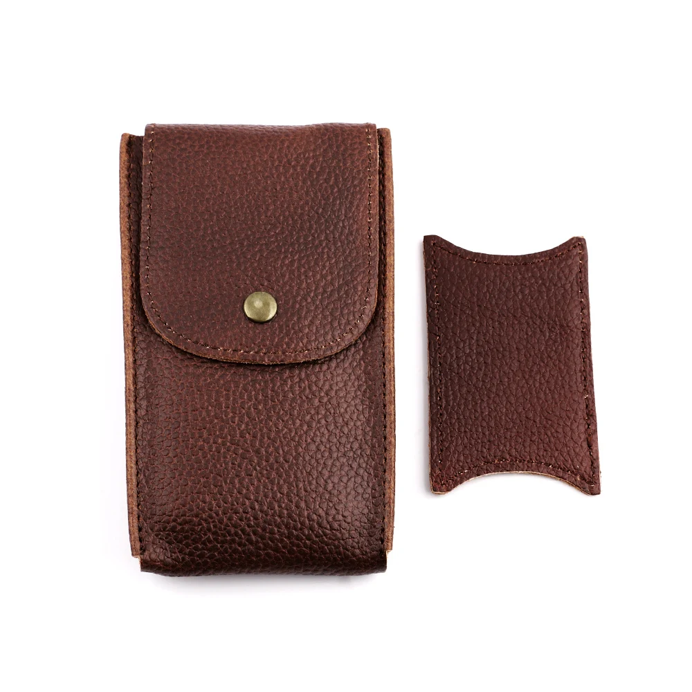 Travel Watch Organizer | Handmade Genuine Leather Watch Box Bracelet Storage Bag Portab... - SKU TWO01932 - UGI Packaging