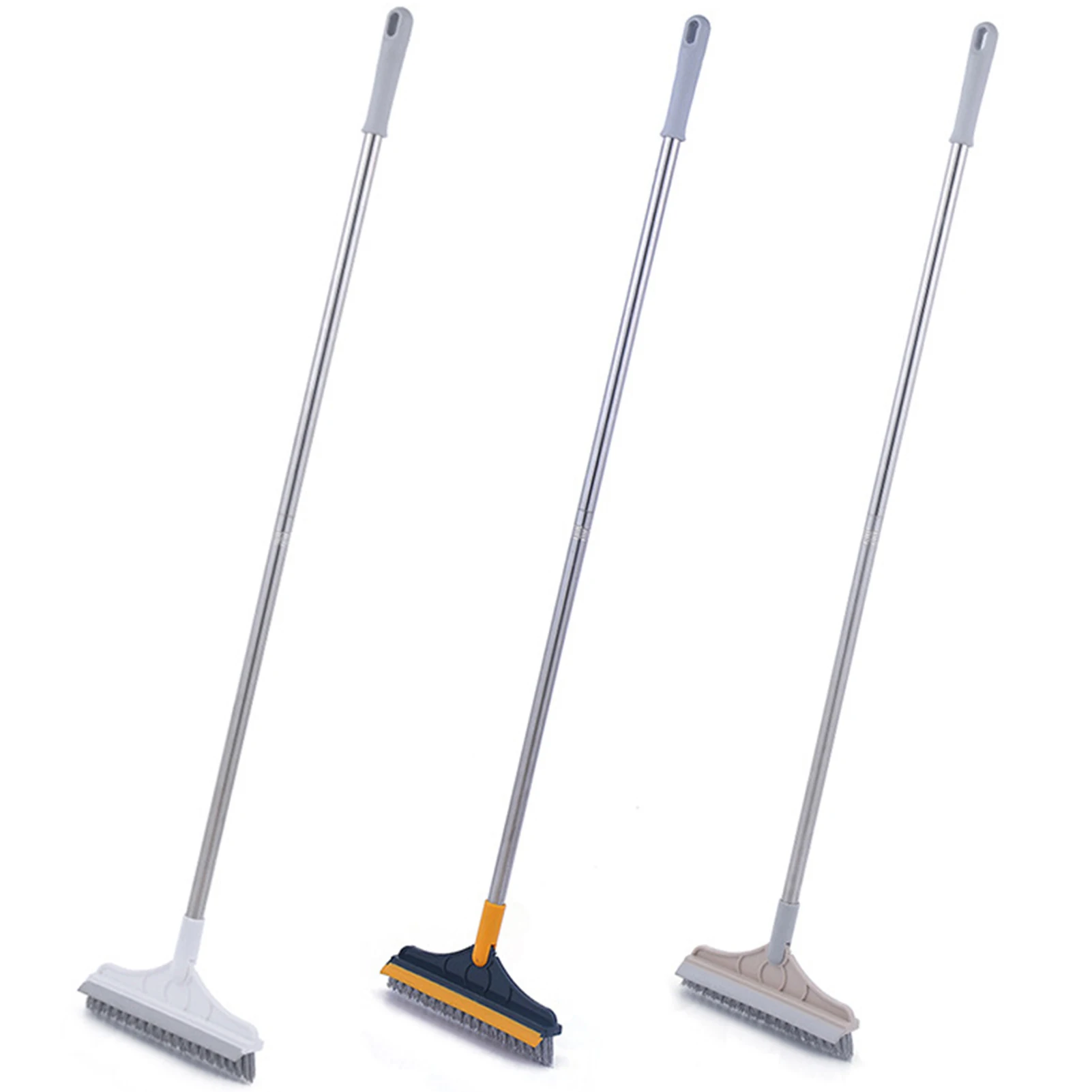 Rotating Cleaning Brush Bathroom Kitchen Floor Scrub Brushes Long