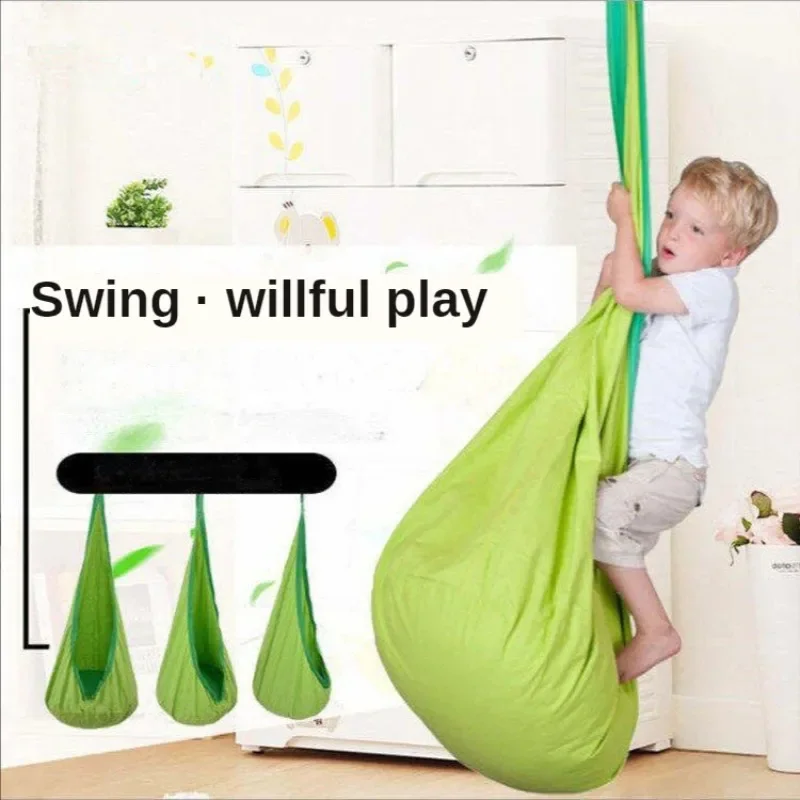 Hanging Chairs Children Kids Swing Chairs Outdoor Indoor Swings with Cushion Living Room Bedroom Garden Balcony Inside Hammocks