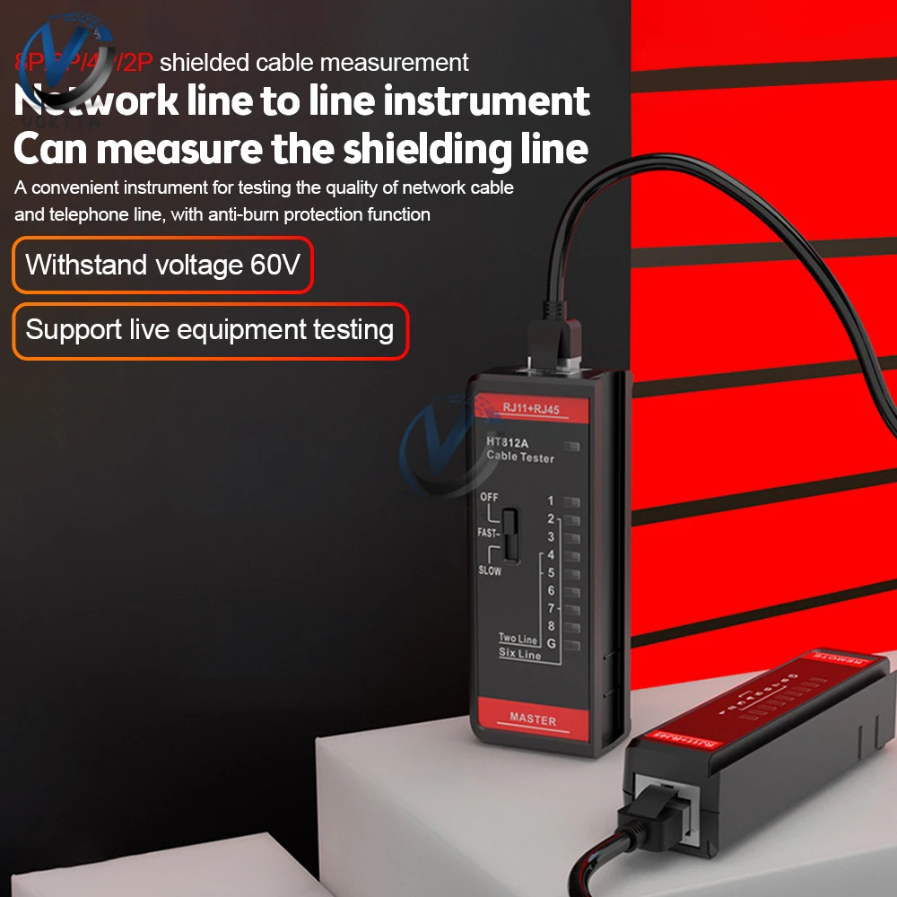 Network Cable Tester HT812A UTP LAN Cable Finder RJ45 Network Tester LAN Alignment Meter Line Checker network cable tester