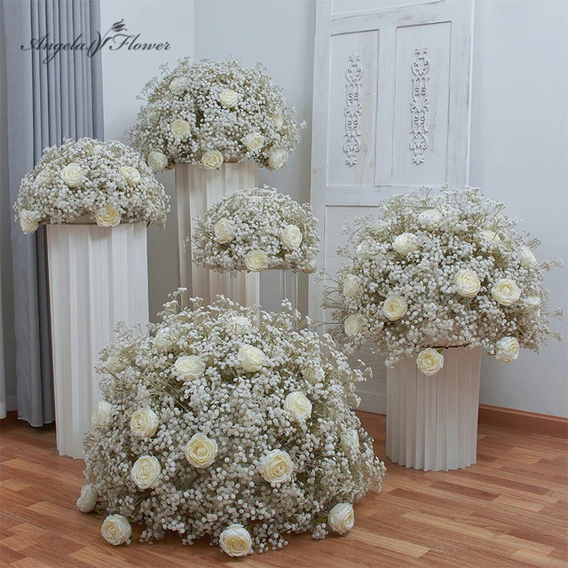 White Babys Breath Fake Gypsophila Flowers Faux Babysbreath for Wedding  Table Centerpieces Flower Arrangement DIY Flowers HZMTX -  Norway