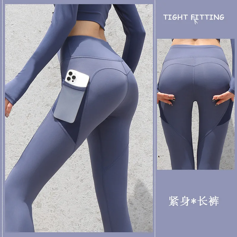 Women Leggings With Pockets Yoga Pants Gym Leggings Sport Women Fitness High Waist Female Legging Tummy Control Running Training Sports & Entertainment