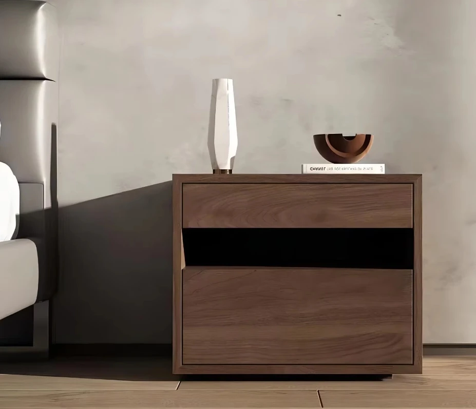 Classical wooden storage cabinet bedside table bedroom storage cabinet bedside small bedroom simple design